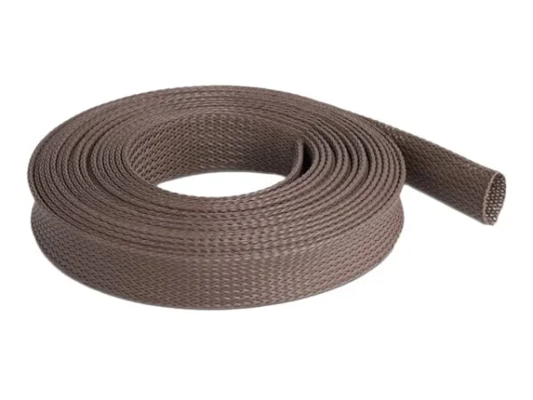 DELOCK Geflechtschlauch 5m x 25mm braun