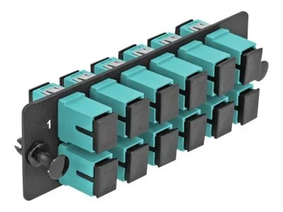 DELOCK LWL Adapter Panel SC 12 Port aqua