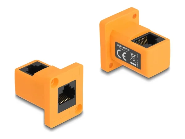 DELOCK D-Typ Modul RJ45 90 gew orange