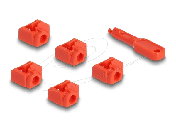 DELOCK RJ45 Port Blocker Set fur RJ45 Bu