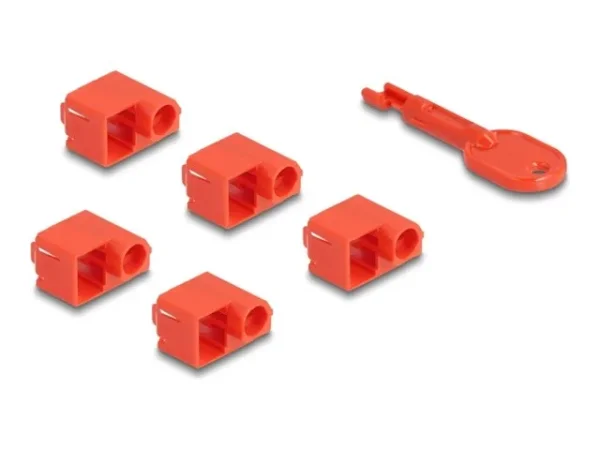 DELOCK RJ45 Port Blocker Set fur RJ45 St