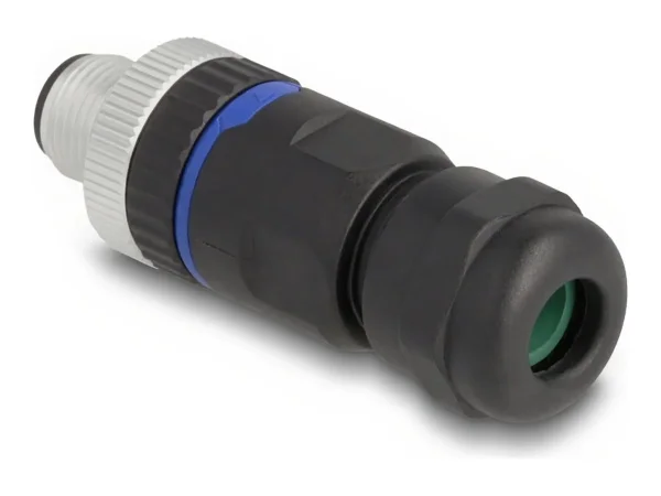 DELOCK M12 Steckverbinder A-kodiert 4P