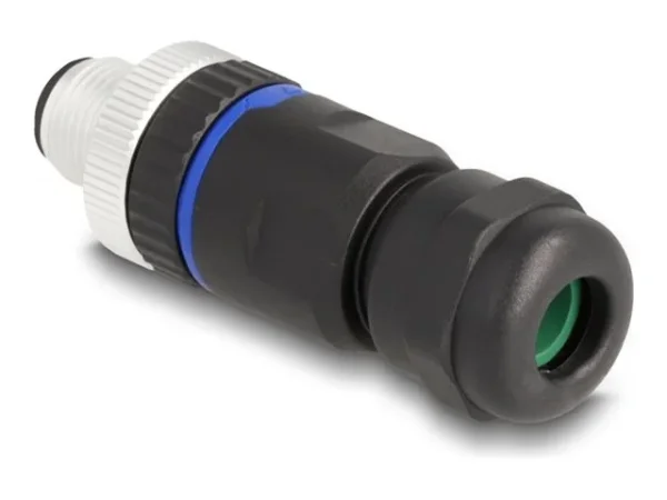 DELOCK M12 Steckverbinder A-kodiert 5P