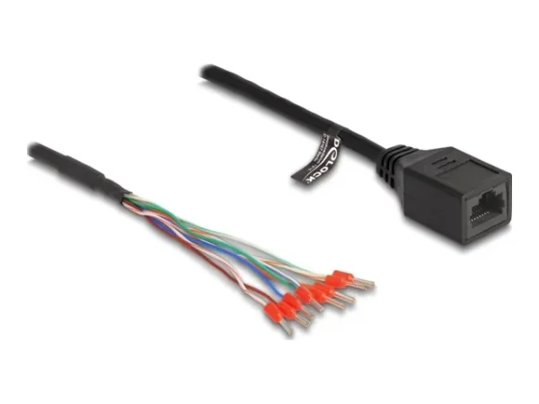 DELOCK Kabel RJ45 Bu zu Aderendhulsen