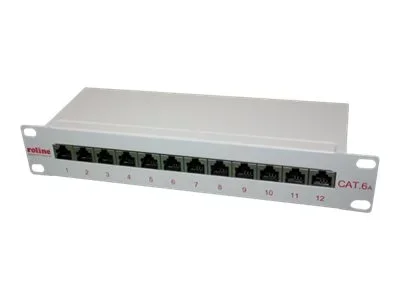 ROLINE 10-Patchpanel 12 Ports Kat 6A