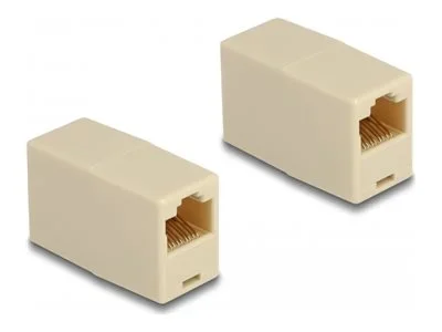 DELOCK Adapter RJ45 Buchse UTP beige