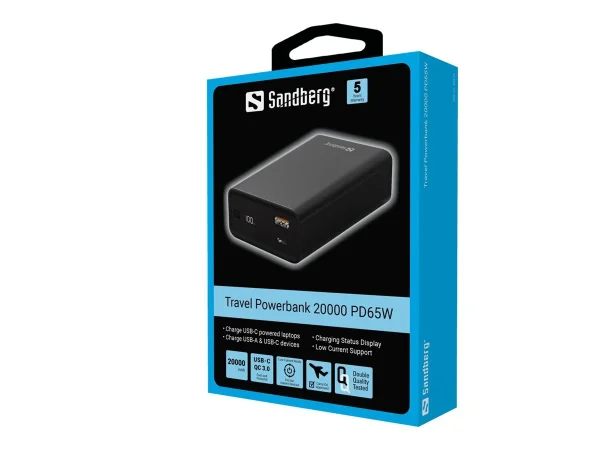 SANDBERG Travel Powerbank 20000 PD65W