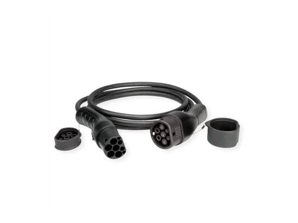 ROLINE E-Auto Ladekabel Typ2 1-phas 7,5m