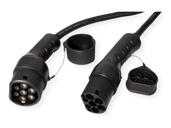 ROLINE E-Auto Ladekabel Typ2 3-phasig 3m