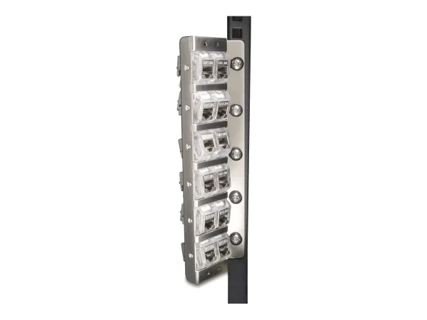 DELOCK Keystone Halterung 12Port neigbar