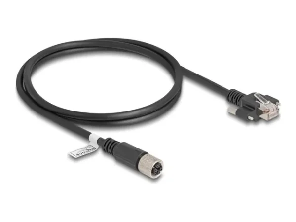 DELOCK M12 Kabel X-kodiert 8 Pin 1 m