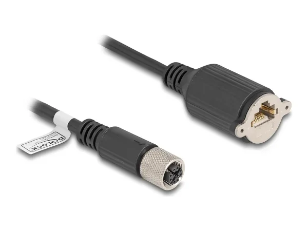 DELOCK M12 Kabel X-kodiert 8 Pin 2 m