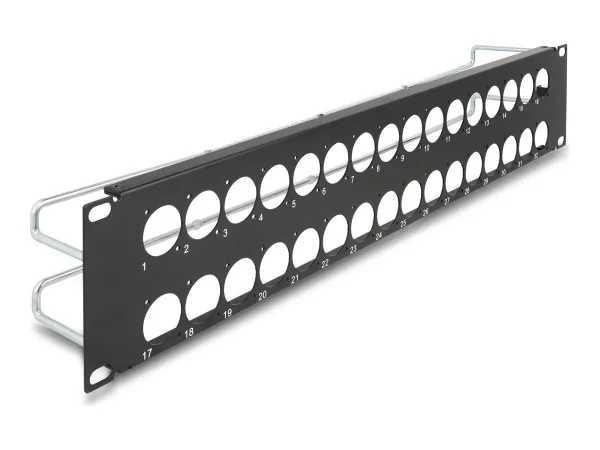 DELOCK 48,26cm D-Typ Patchpanel 32 Port