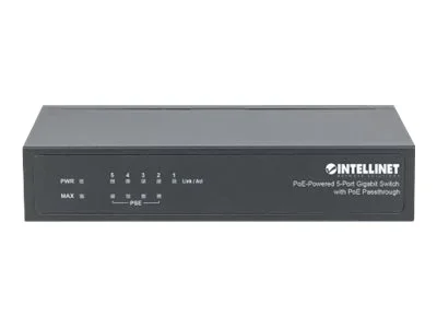 INTELLINET 5-Port PoE+ Gigabit Switch