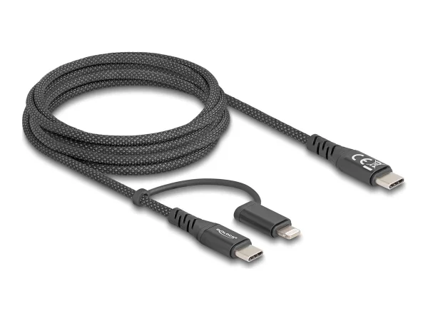 DELOCK USB Kabel 2 in 1 USB Type-C zu U