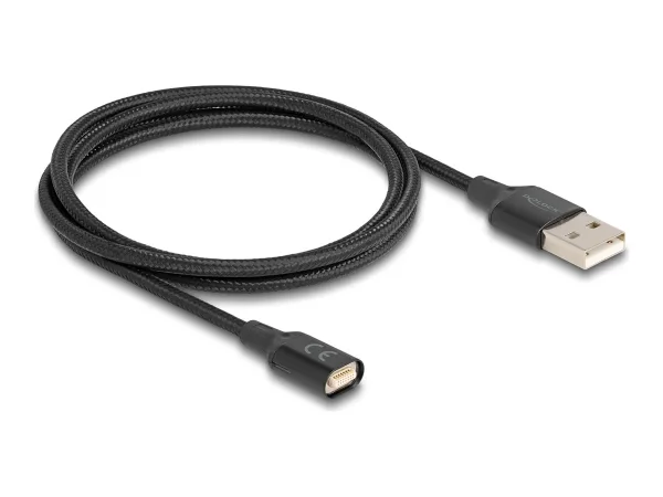 DELOCK Magnetisches USB-Ladekabel schwar