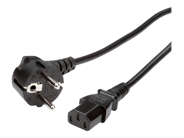 ROLINE Netzkabel gerade IEC-Buchse 3m