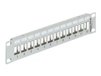 DELOCK 10 Keystone Patchpanel 12 Port