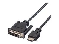 ROLINE Kabel DVI 18+1 ST - HDMI ST 3m