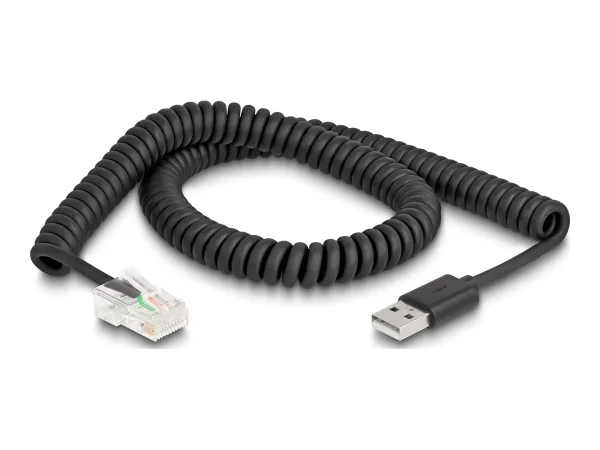 DELOCK RJ50 zu USB 2.0 Typ-A Spiralk 2 m