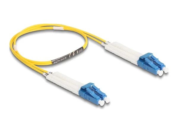 DELOCK LWL Kabel LC Duplex OS2 0,5m