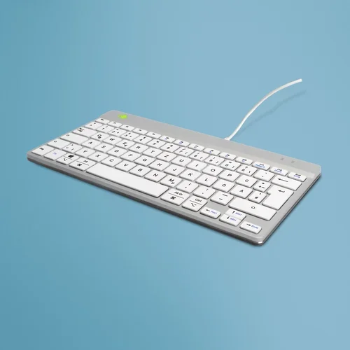 R-GO Compact Break Ergonomic Keyboard Qwertz (DE) Wired White