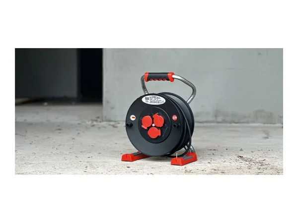 BACHMANN Profi-Kabeltrommel 3xCEE7/3