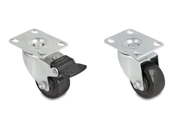 DELOCK Schwerlast Lenkrolle 50 mm Set