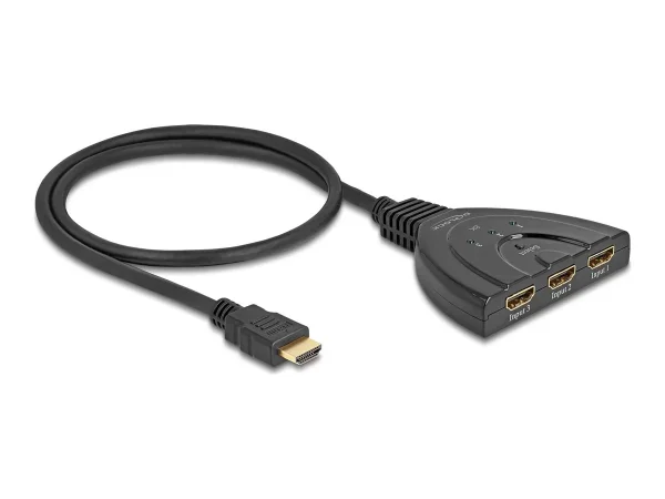 DELOCK HDMI Switch 3x HDMI in zu 1x HDMI