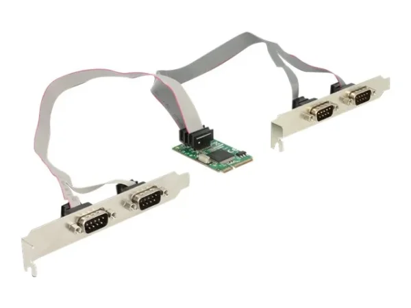 DELOCK Mini PCIe Karte>4x Seriell RS-232