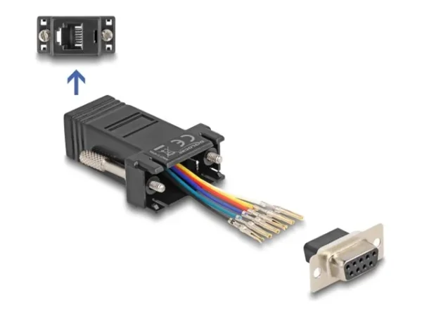 DELOCK D-Sub 9 Pin Buchse zu RJ12 Buchs