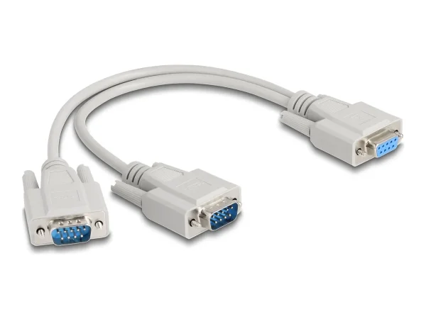 DELOCK Adapter Y-Kabel D-Sub9 1 x zu 2 x