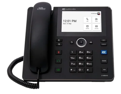 Teams C455HD IP-Phone POE Gbe Black With Integrated BT And Dua