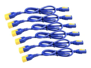 APC Power Cord Kit 6EA C13-C14 1.2m Blue