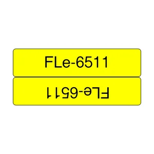 Brother FLE-6511 Etiketten erstellendes Band Schwarz auf gelb