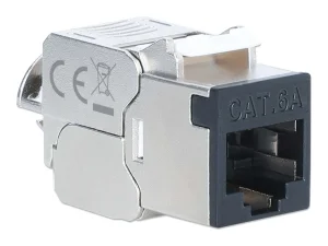 INT Cat6a 10G STP Keystone-Modul schwarz