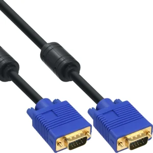 InLine® S-VGA Kabel, 15pol HD Stecker / Stecker, schwarz, 2m