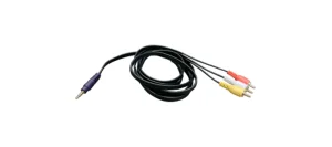 CAVC6 – 6−foot 3.5mm Composite/Analog Audio Break Out Cable