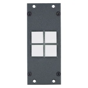 SYSBOXX-Modul 2HE, 1BE, 4fach Taster