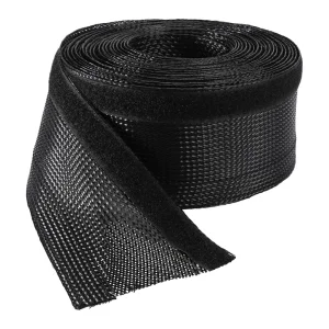 Geflechtschlauch Klett universal, sw