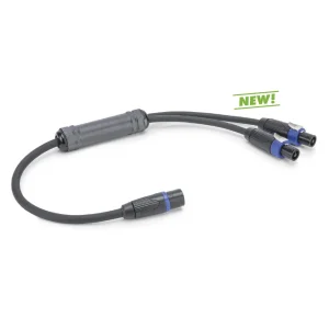 L/S Spleisskabel, schwarz,  2,00m