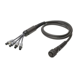 L/S Spleisskabel, schwarz,  1,00m