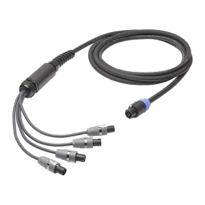 L/S Spleisskabel, schwarz,  5,00m