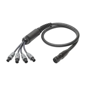 L/S Spleisskabel, schwarz, 10,00m