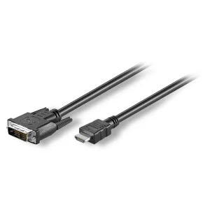 HDMI 19-pol male<>DVI 24+1-pol male 3,0m