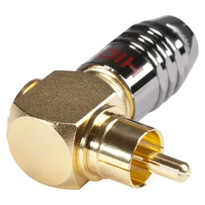 HICON-Cinch Kabelstecker abgewinkelt-rt