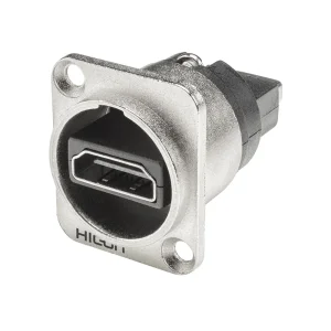 HICON HDMI Patchbuchse D-Flansch nickel