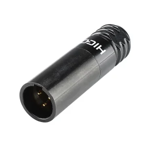 HICON-Mini-XLR Kabelstecker 3pol schwarz
