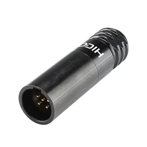 HICON-Mini-XLR Kabelstecker 5pol schwarz