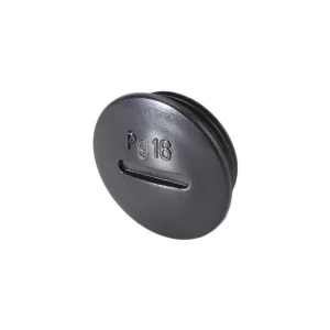 PG16-Abdeckplatte aus Kunstst. sw